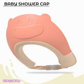 Soft Bathing Baby Shower Cap for Eye Protection and Hair Wash (Pink)